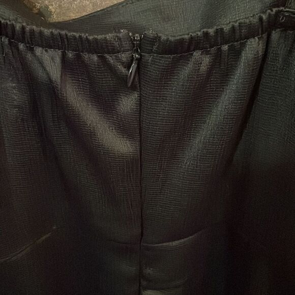 Princess Polly Black Spaghetti Strap Ruffle Wrap Dress - Picture 7 of 8